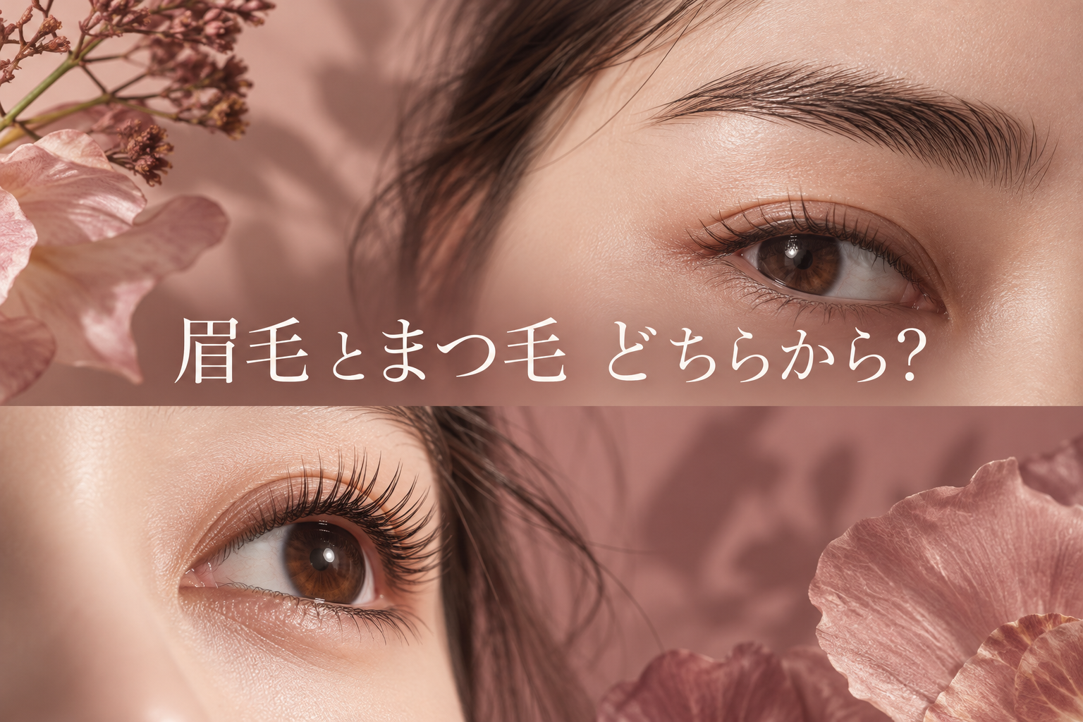 眉毛サロンとまつ毛パーマ、どっちが先？悩み別の選び方