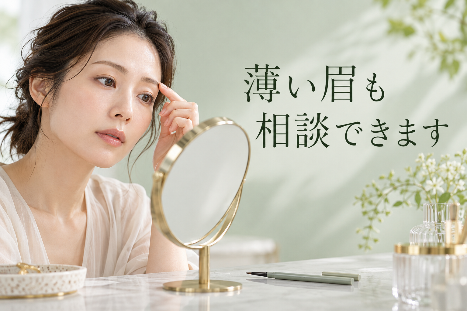 眉毛が薄い人も眉毛サロンに行ける?施術でできること・できないこと