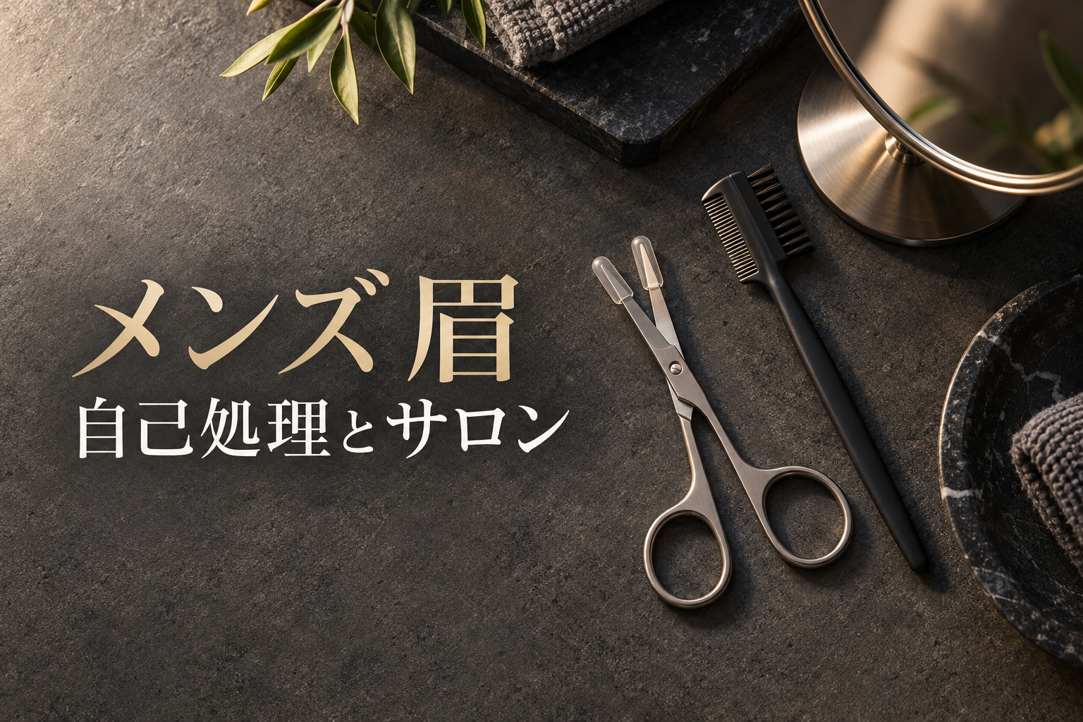 メンズ眉毛は自己処理とサロンでどう違う?費用・仕上がり・注意点を比較