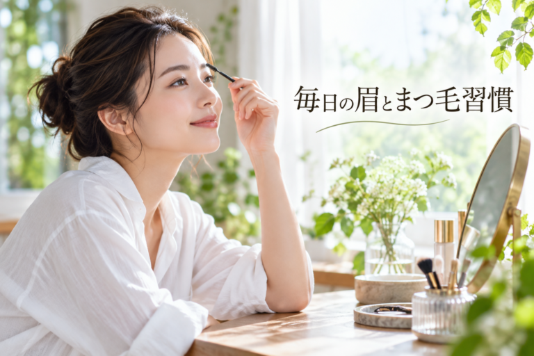 垢抜けたい人の美容習慣｜眉とまつ毛を無理なく整える毎日のコツ